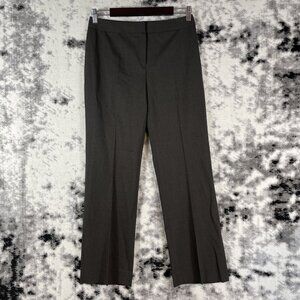 Lafayette 148 Menswear Trouser Womens Size 2‎ Dark Brown Office Career Commuter